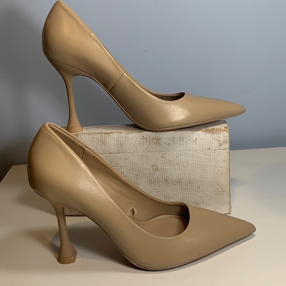 Zara Nude Pointed Toe Heels NWT - Picture 5 of 8